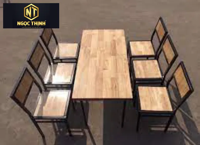 Xưởng Nội Thất Ngọc Thịnh - Bàn ăn gia đình 6 ghế